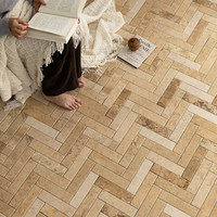 Carreaux imitation pierre calcaire pour salles de bain, cafés, cours, magasins de vêtements - Carreaux de sol et de mur d'accentuation