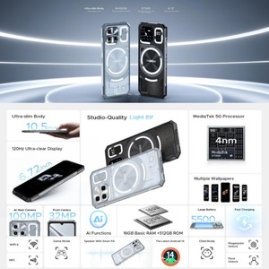 Téléphone robuste DOOGEE Blade GT Ultra 5G 16 Go + 512 Go 6,72'' Android 14 MediaTek Dimensity 7300 Octa Core avec OTG NFC Smartphone 5G - Product Image 4