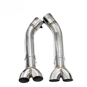 Embouts d'échappement à quatre sorties de style AMG63 pour Mercedes-Benz GLE350 / <span class=keywords><strong>450</strong></span> & GLC 2020-2024 avec adaptateur de lèvre arrière - Product Image 2