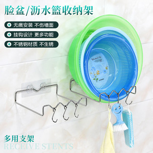 Support mural Kaiwang en acier inoxydable à 1 niveau avec ventouse, organisateur multifonctionnel pour cuisine et salle de bain - Product Image 3