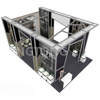 Installation facile adaptée aux besoins du client modulaire de cabine de conception de LINGTONG pour des foires et des salons commerciaux d'événements d'exposition