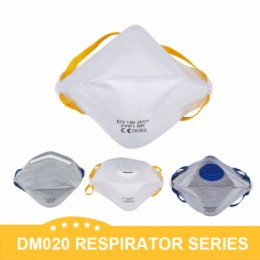 Dm020-c שטוח fp2 פעיל, fp2 לא ארוג חלקיקים פנים מסכות אבק מסכות שסתום עבודת בנייה - Product Image 5