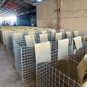 Malla de Alambre de Hierro Galvanizado Soldada, Gabiones de Orificio Cuadrado, Sacos de Arena Bastion, Certificación CE/ISO, Tamaños Personalizables, Defensa Contra Explosiones - Product Image 6