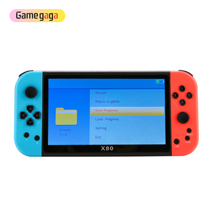 เครื่องเล่นเกมพกพา X X80 หน้าจอ TFT 7 นิ้ว ความละเอียด 800*480 หน่วยความจำในตัว 16GB พร้อมเกมคลาสสิกกว่า 1000 เกม รองรับการเชื่อมต่อ HD TV แบบพกพาอเนกประสงค์ - Product Image 3