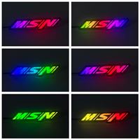 Insigne de calandre avant de voiture personnalisé Flow RGB Automotive Emblem Illuminated Bumper Grill logo Light Car Accessory LED Car Badge