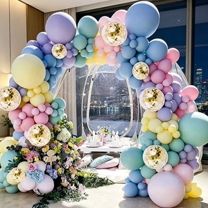 Nouveauté Décoration <span class=keywords><strong>de</strong></span> fête d'anniversaire, <span class=keywords><strong>de</strong></span> baby shower ou <span class=keywords><strong>de</strong></span> mariage – Kits d'<span class=keywords><strong>arche</strong></span> <span class=keywords><strong>de</strong></span> ballons en latex 117 pièces couleurs macaron, guirlandes <span class=keywords><strong>de</strong></span> ballons pastel en latex - Product Image 2