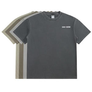 Custom Logo Men's <b>Tshirt</b> 100% Cotton Oversized Heavyweight Plain <b>Tshirt</b> Bulk Wholesale High Quality <b>Tshirt</b> for Men - Product Image 1