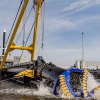 Kapal Keruk Hisap Diesel Kapasitas 180-250m/jam Kedalaman Keruk 12m Penggalian Pasir