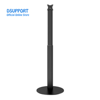 UTS-165 Universal Height Adjustable Anti-Theft <strong>Tablet</strong> <strong>Stand</strong> 360 Degree Rotation Metal <strong>Floor</strong> <strong>Stand</strong> VESA 100*100/75*75MM