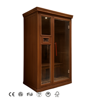 Sauna infrarouge électrique moderne KLAFIN Hemlock, à commande informatique, pour intérieur/extérieur, portable, en forme de baril ou de cube, en bois, avec fonction vapeur