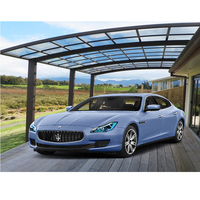 Abri de voiture/garage/abri de stationnement en polycarbonate de haute qualité avec structure en aluminium