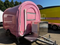 SILANG Remorque mobile de restauration rapide à 2 roues en acier inoxydable, nouvelle conception personnalisée MC-6, capacité de 33 pour bonbons et chips
