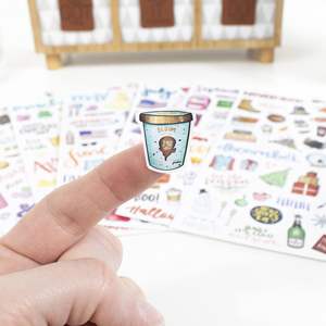 Bloom Daily Planners – Feuilles d'autocollants saisonniers pour la saison des fêtes, pack d'autocollants vintage saisonniers, amovibles et <span class=keywords><strong>repositionnables</strong></span>, 310 autocollants - Product Image 6