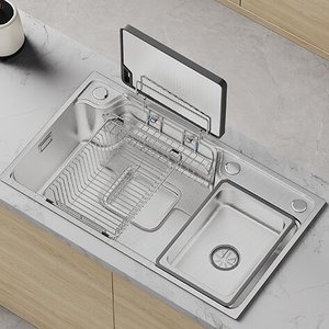 Japanese Style Large Single Bowl 304 Stainless Steel 3D Rice Grain Kitchen Sink Dish Washing Basin Vegetable Washing Sink - Product Image 2