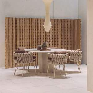 Ensemble de meubles de jardin <span class=keywords><strong>en</strong></span> corde tressée pour patio intérieur, balcon extérieur, prix abordable - Product Image 3