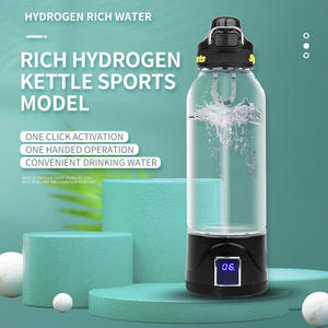 Générateur d'eau hydrogénée portable en acier inoxydable rechargeable par USB, ioniseur, bouilloire avec une capacité de 1000 ml pour une utilisation en extérieur, en voiture et en camping-car - Product Image 2
