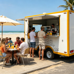 <span class=keywords><strong>Food</strong></span> <span class=keywords><strong>Truck</strong></span> Commercial Extérieur pour Glace Rasée, Crème Glacée, <span class=keywords><strong>Crêpes</strong></span>, Smoothies, Desserts, Pancakes, Donuts, Remorque Alimentaire avec Équipement de Cuisine Complet - Product Image 3