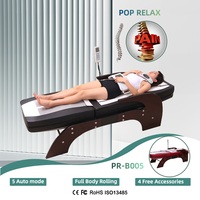 Elektrische Ganzkörper Shiatsu Chiropraktik Wirbelsäulen de kompression stabelle De Massage Infrarot Thermal Jade Roller Massage bett
