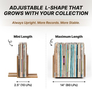 Solid Wood Adjustable <b>Record</b> Holder 0.6 Inch Magazine <b>Rack</b> For Office Desktop Storage - Product Image 2