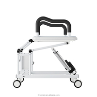 Chaise de levage électrique FUSHIDE en acier blanc robuste pour personnes âgées/handicapées - Double moteur, levage à un bouton, mobile sur roulettes