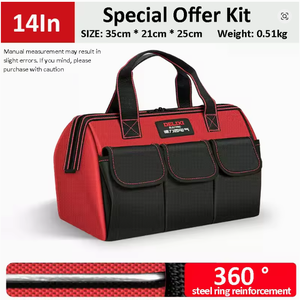 Airaj Outdoor <strong>Tool</strong> Storage Tote Bag Waterproof Base <strong>Tool</strong> <strong>Roll</strong> up Bag Heavy Duty Canvas Electrician Mechanic <strong>Tool</strong> Bag - Product Image 5
