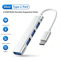 USB 3.0 Type-C External Docking Station SD Card Reader for Computers & Laptops Hub Splitters and Extenders