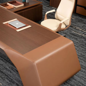 High-End Kantoormeubelleverancier Groot Bureau Ontwerpt Houten Manager Moderne Luxe Kantoortafel - Product Image 6