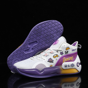 New Color Scheme <strong>Basketball</strong> <strong>Shoes</strong>, High Top Sports <strong>Shoes</strong>, Breathable <strong>Basketball</strong> Sneaker - Product Image 5