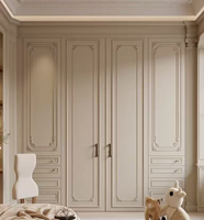 Armario de Madera Estilo Shaker Francés de Diseño Moderno CBMmart, Personalizado para Dormitorio, con Puertas de MDF, para el Hogar y la Sala de Estar