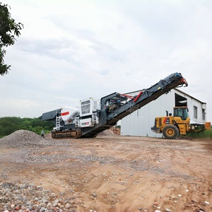 תופרת זהב ניידת מכונת ריסוק לסת עם מסך רטט עבור מחצבה כרייה ריסוק אבן מחצבה כרייה מצויד במנוע מנוע - Product Image 3