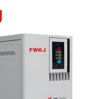 Régulateur de tension triphasé entièrement automatique 15 KVA avec technologie SVC à commande par servomoteur à enroulement en cuivre, écran LCD, 50 Hz