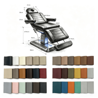 Nouveau design, fauteuil de salon de beauté personnalisé, noir, pour les cils, le visage, le massage, lit moderne incurvé, lit cosmétique pour les cils, à vendre