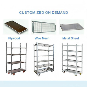 Chariot à fleurs hollandais à 3 niveaux en contreplaqué avec grandes roues en PP, chariot à main électro-galvanisé pour le transport de plantes et de fleurs en pépinière - Vente <span class=keywords><strong>chaude</strong></span> - Product Image 4