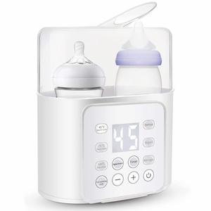 Calentador de <span class=keywords><strong>Leche</strong></span> <span class=keywords><strong>Materna</strong></span> 9 en 1, Calentador de Alimentos Multifunción Rápido, Temporizador de Descongelación, Pantalla LCD, Temperatura Precisa, Calentador de <span class=keywords><strong>Biberones</strong></span> - Product Image 1
