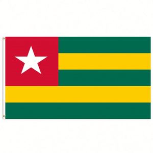 ธงโตโกขนาด 3x5 ฟุต ทำจากโพลีเอสเตอร์ พร้อมห่วงทองเหลืองสองวง ชั้นเดียว สำหรับแขวนตกแต่งภายนอกและภายในอาคาร - Product Image 2