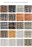 Offre Spéciale minimaliste Style Pe rotin métal cadre dossier réglable étanche piscine chaises longues