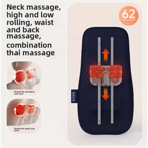 Coussin de massage corporel portable en cuir PU 36W avec compresse chaude et massage pétrissant pour le massage du corps entier - Product Image 2