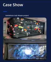 Écran LED transparent adhésif au prix d'usine, film LED cristallin, écran de glace pour fenêtre en verre, mur