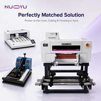 Nuevo Kit de Impresora UV DTF A3 que Ahorra Espacio con Cabezal Epson I3200U1HD, Troquelado Automático y Prensa de Calor para Creación de Etiquetas y Parches para Boutiques