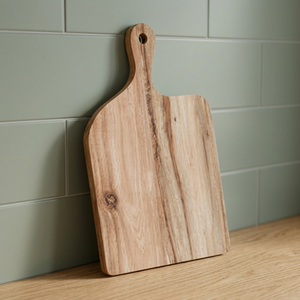 Tabla de Cortar de Madera de Acacia Real Sostenible de Grado Alimenticio, 2 cm de Grosor, Apta para Lavavajillas, Diseño Multifuncional para Servir Aperitivos y Té - Product Image 1
