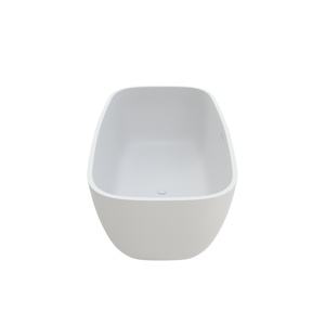 Fournisseur de baignoires portables de luxe avec baignoire autoportante de 1500 mm, baignoires modernes en surface solide blanc mat pour hôtels - Product Image 2