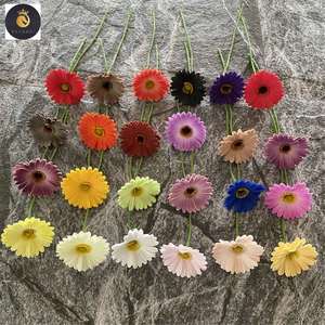 EV Nouveau Conçu Unique Riche Coloré PU Matériel Artificiel Afrique Daisy Fleurs <span class=keywords><strong>Gerbera</strong></span> <span class=keywords><strong>Jamesonii</strong></span> pour la Décoration de Mariage - Product Image 1