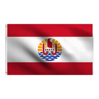 Drapeau de Tahiti 3x5 pieds pour l'extérieur, idéal pour la décoration - Vente en gros