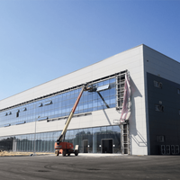 Poutres en acier de grande taille de haute qualité, structure en acier préfabriquée pour entrepôt, construction en acier moderne, maison en acier