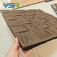 Panneaux acoustiques muraux modernes et durables en mosaïque, insonorisants, en fibre de polyester
