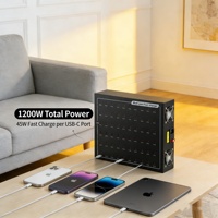 Nouvelle station de charge USB-C de type C 2026, 60 ports, PD 45W, 1200W, en aluminium, pour salle de classe