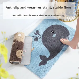 Alfombra de Entrada de Dibujos Animados <span class=keywords><strong>Summer</strong></span> Waves con Envío Gratuito, Alfombra Absorbente para Pies, Alfombra para Puerta de Hogar, Alfombra Antideslizante de TPR para Entrada de Baño - Product Image 3