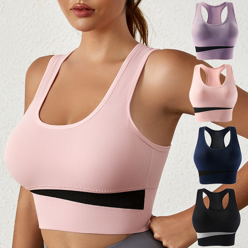 Custom-Fitted, Sturdy I-Shaped Back Support Sports Bra with Shock Absorption- High-Performance Back-Shaping Sports Bra