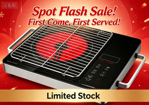 Vente Flash - Stock Disponible - Cuisinière Infrarouge 1800W, 220-240V, Commande par Bouton Rotatif, <span class=keywords><strong>Plaque</strong></span> de Cuisson Électrique pour Tous Types de Cuisson et Barbecue - Product Image 2