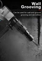 Marteau perforateur industriel léger pour le bricolage, moteur entièrement en cuivre, batterie rechargeable, construction durable, perçage du béton 26 mm